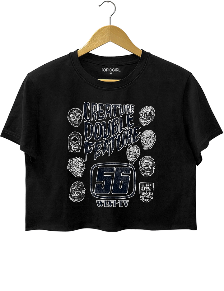Creature Feature 70s Horror Crop Top