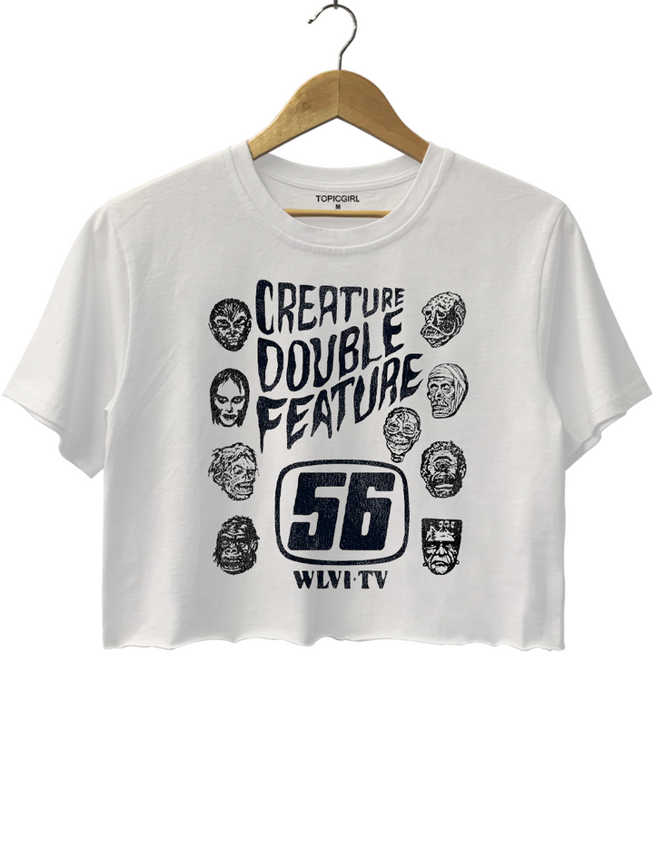 Creature Feature 70s Horror Crop Top