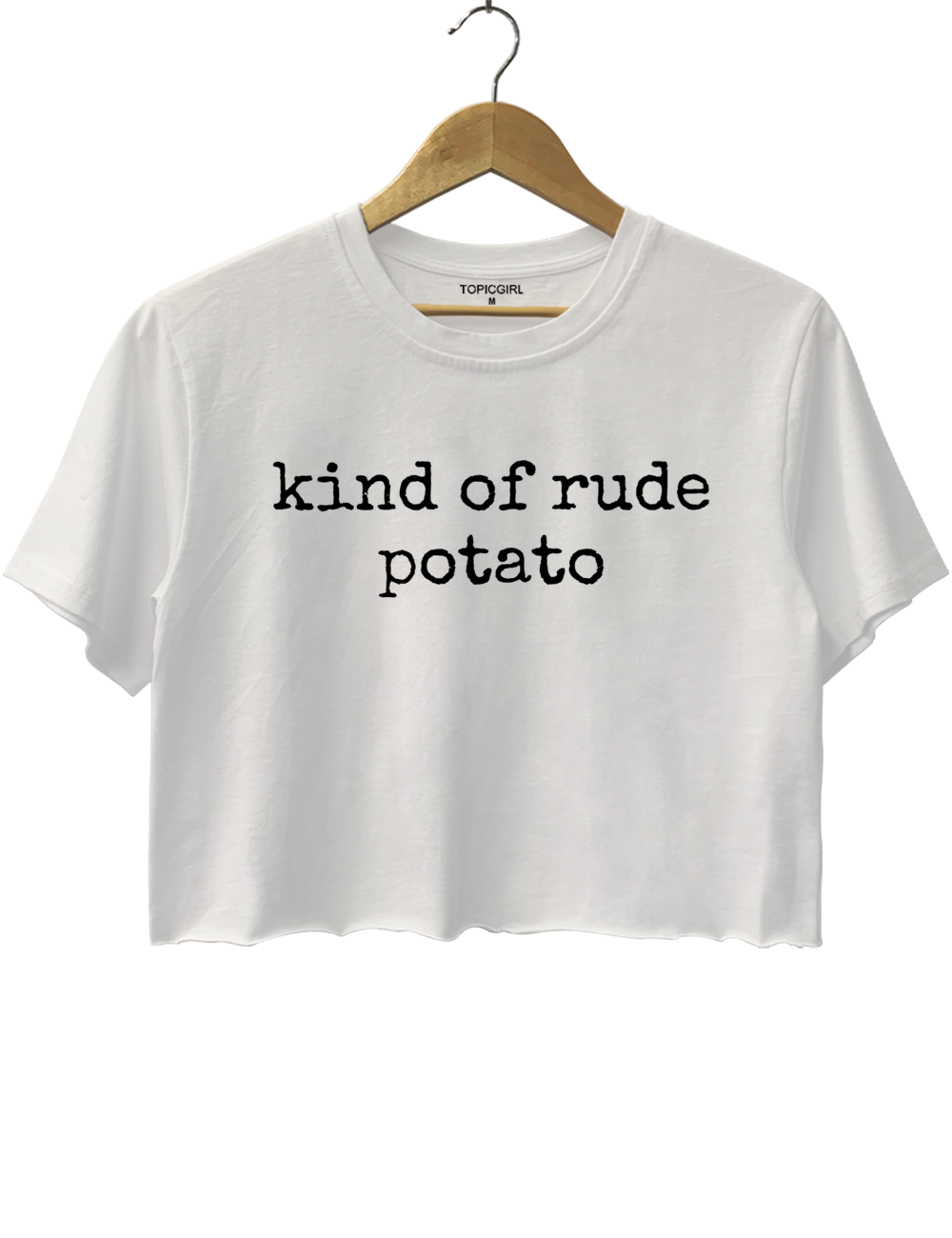 Kind Of Rude Potato Crop Top