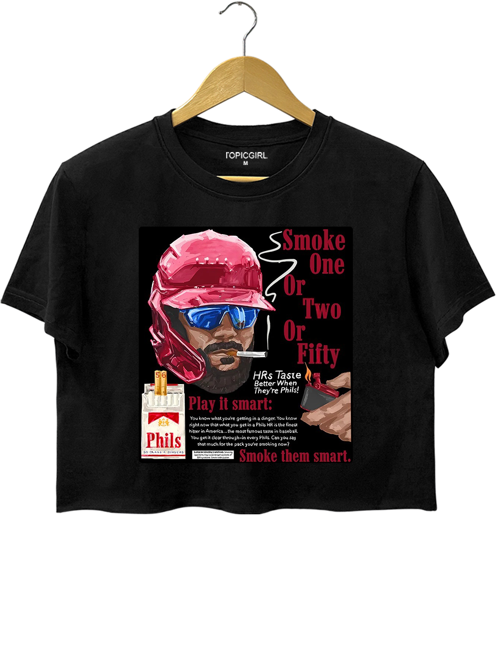 Smoke One Or Two Or Fiity- HRs Taste Better When They're Phils Crop Top