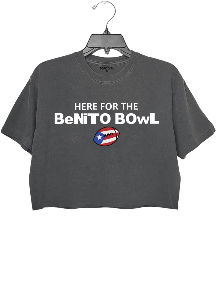 Here For The Benito Bowl Bad Bunny Crop Top