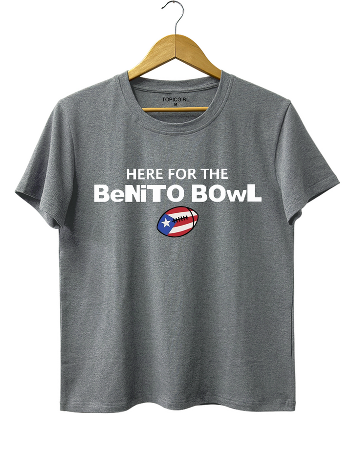 Here For The Benito Bowl Bad Bunny Crop Top