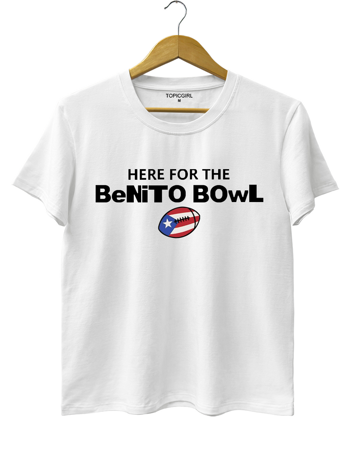 Here For The Benito Bowl Bad Bunny Crop Top