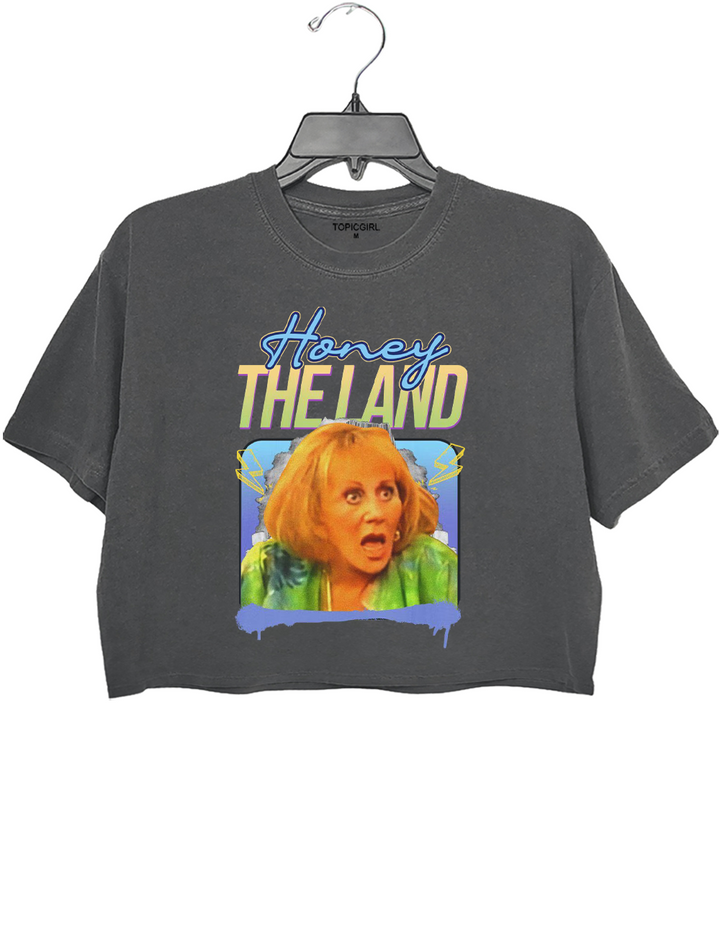 Honey, The Land! Sylvia Browne Crop Top