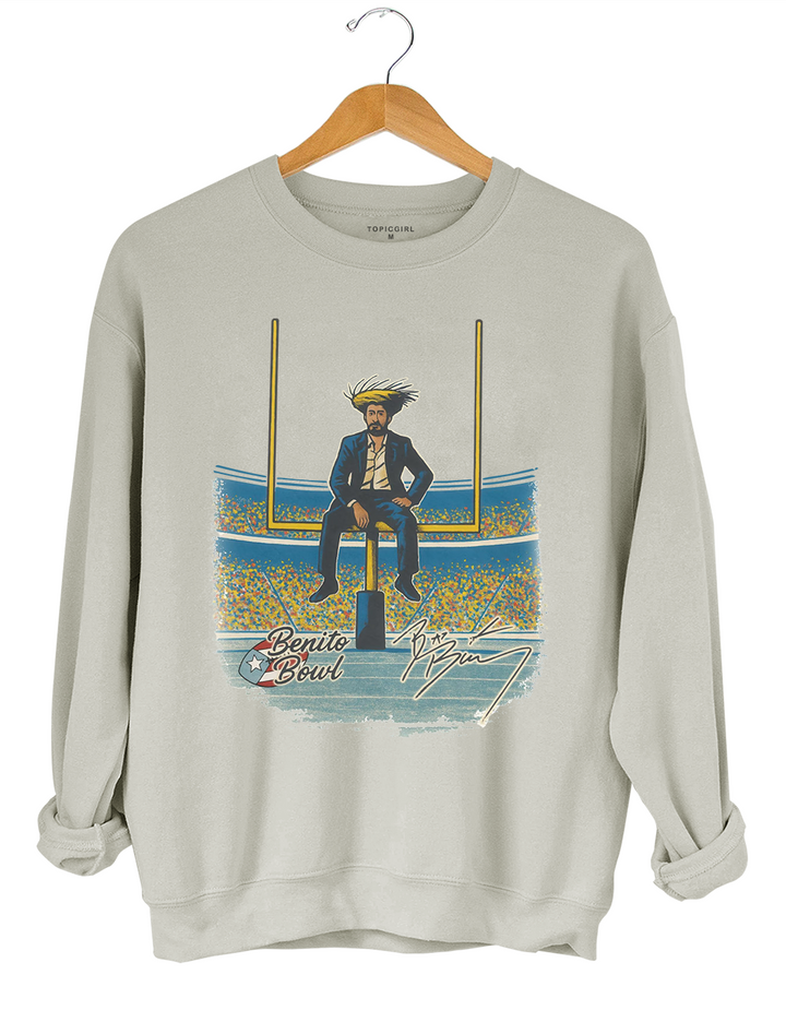 Vintage Benito Bowl Bad Bunny SuperBowl Crop Top