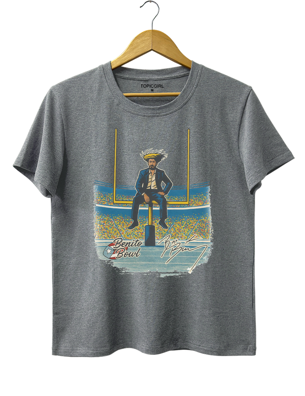 Vintage Benito Bowl Bad Bunny SuperBowl Crop Top