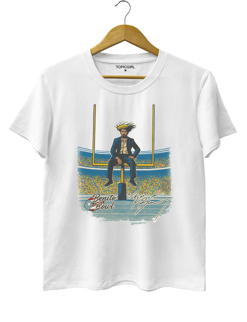 Vintage Benito Bowl Bad Bunny SuperBowl Crop Top