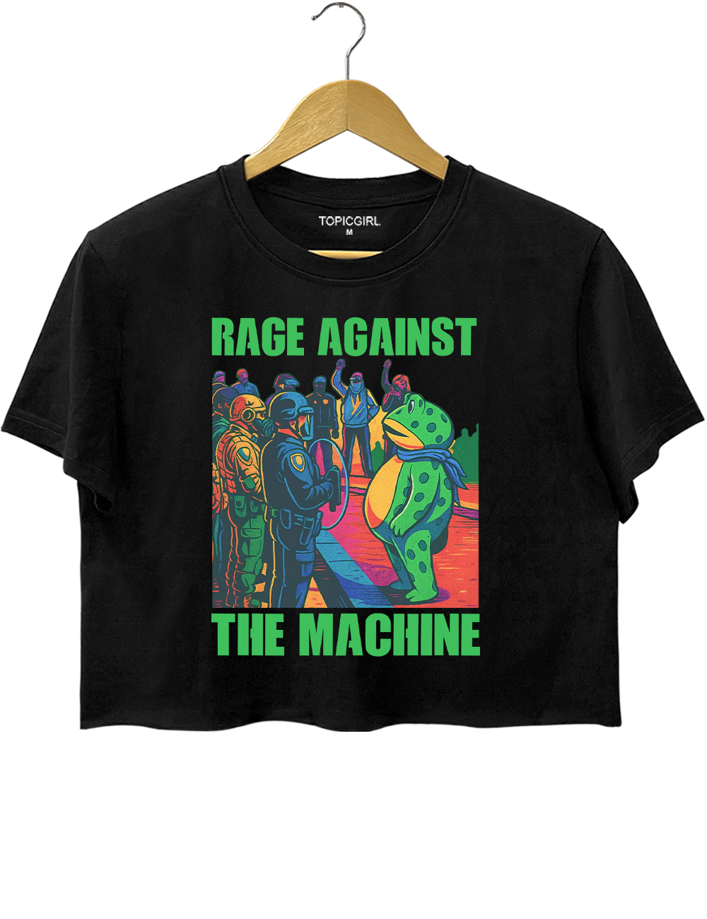 Portland Frog Anti-ICE Crop Top