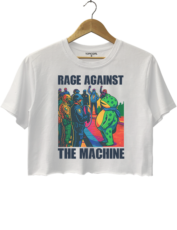 Portland Frog Anti-ICE Crop Top