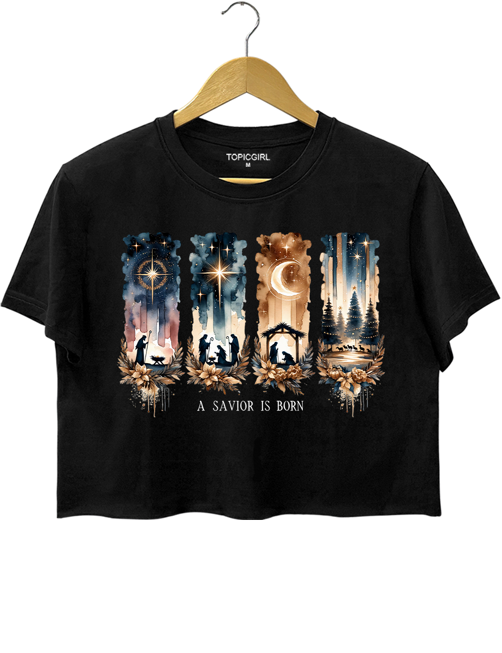 A Savior ls Born Crop Top