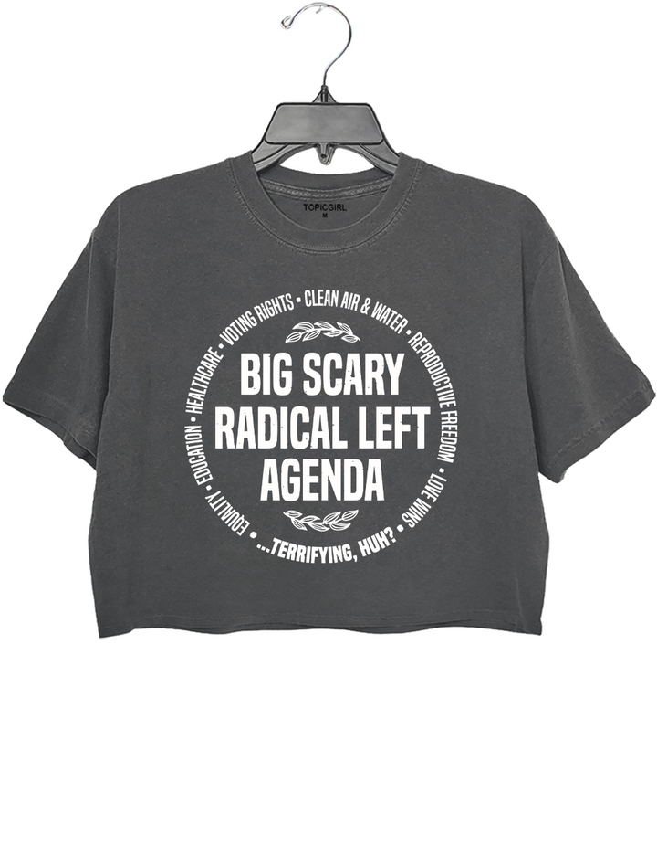 Big Scary Radical Left Agenda Crop Top
