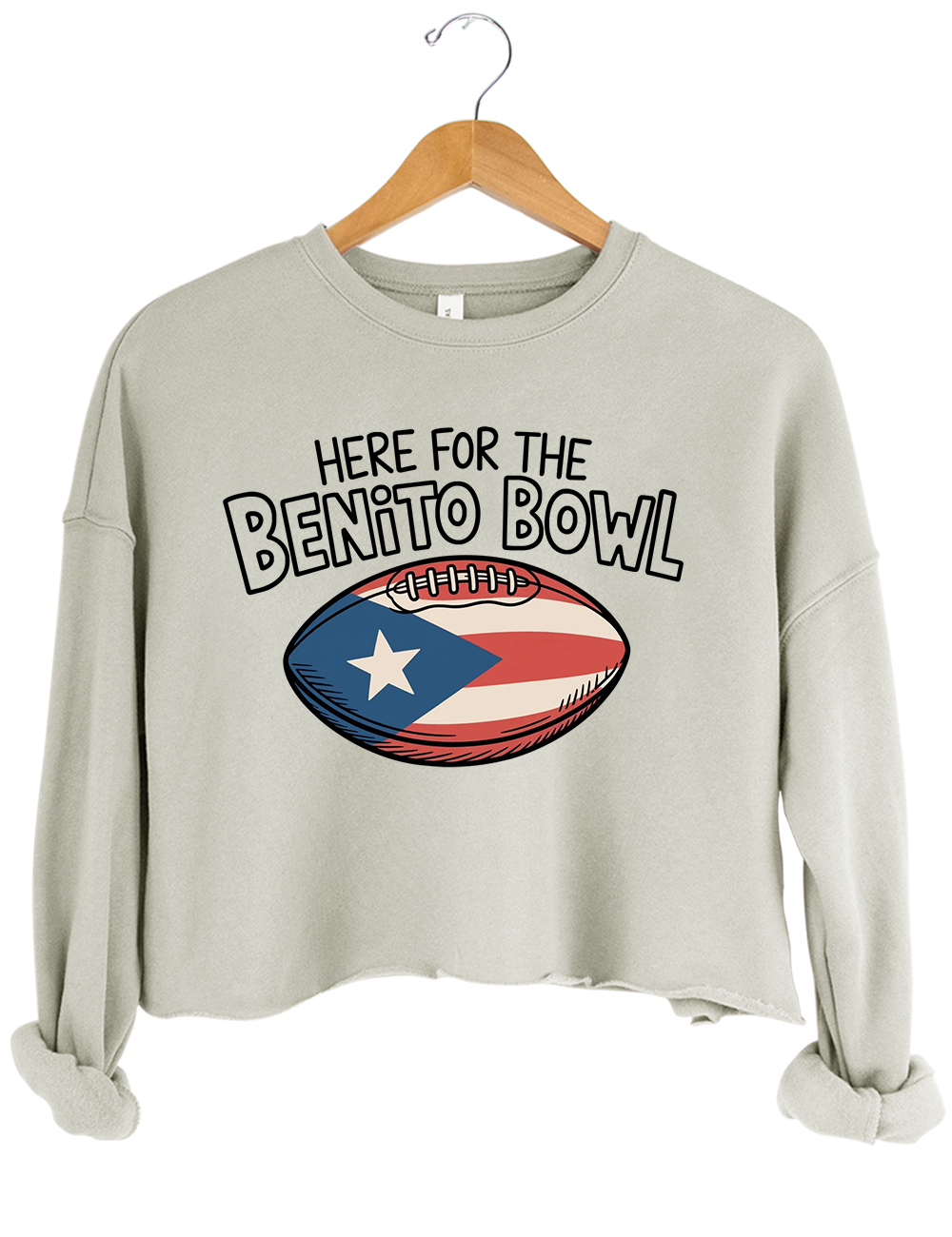 Here for the Benito Bowl Crop Sweatshirt