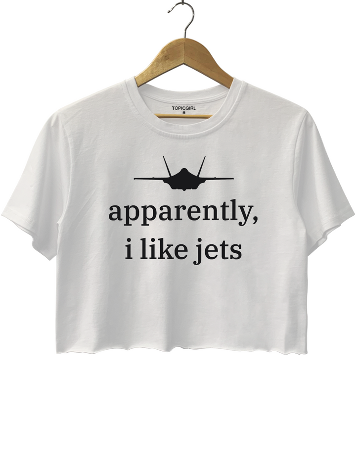 Apparently l Like Jets Crop Top