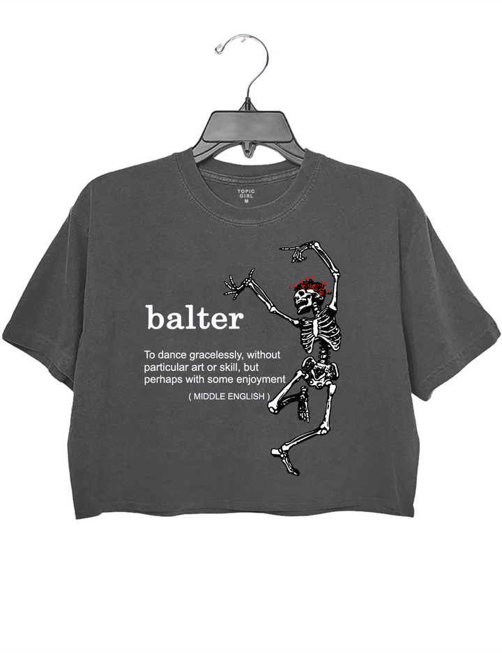 Skeleton Balter Crop Top