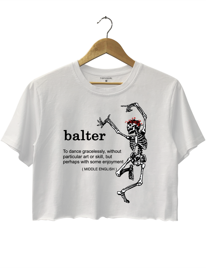 Skeleton Balter Crop Top