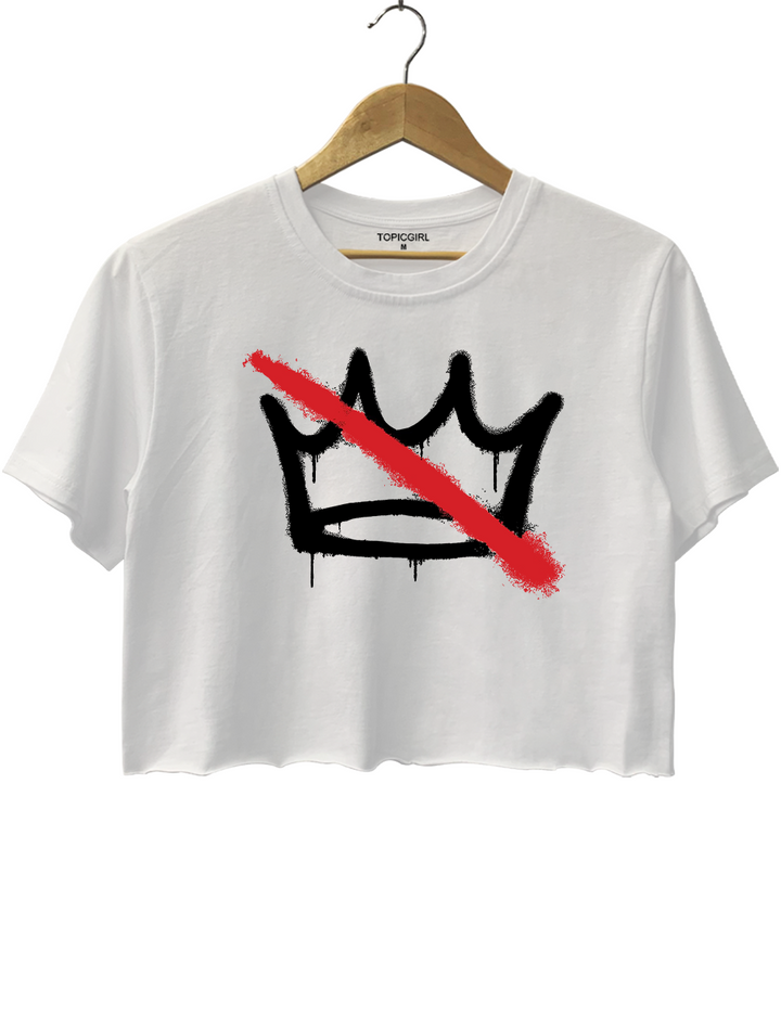 Crown No Kings Crop Top