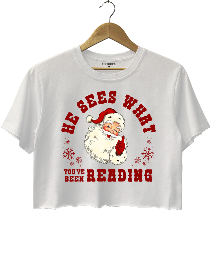 He Sees What You've Been Reading Santa