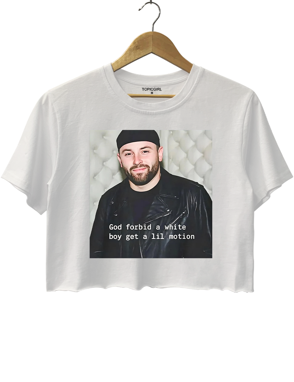 God Forbid a White Boy Get a Lil Motion Crop Top