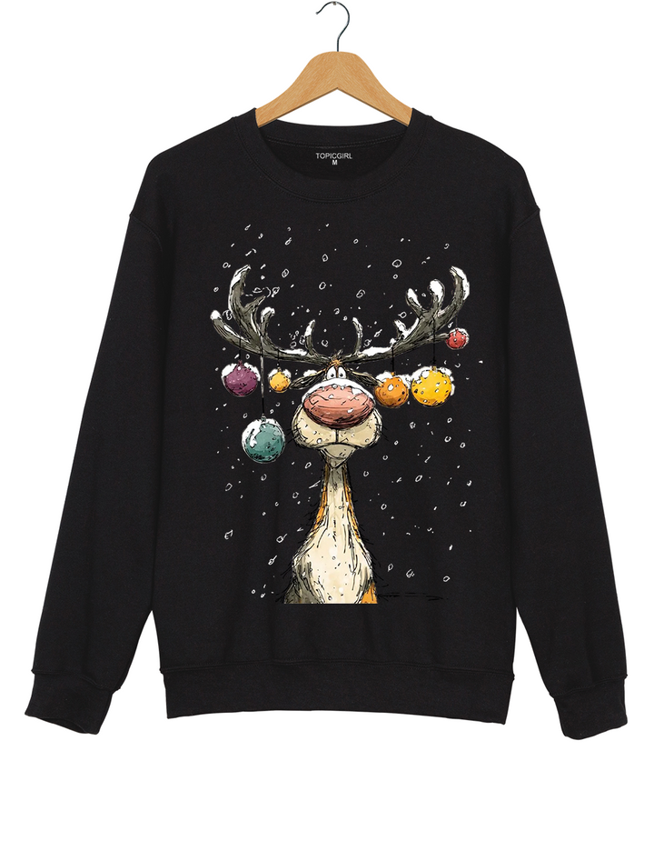 Vintage Reindeer Cute Christmas Sweatshirt