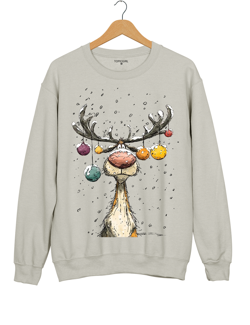 Vintage Reindeer Cute Christmas Sweatshirt