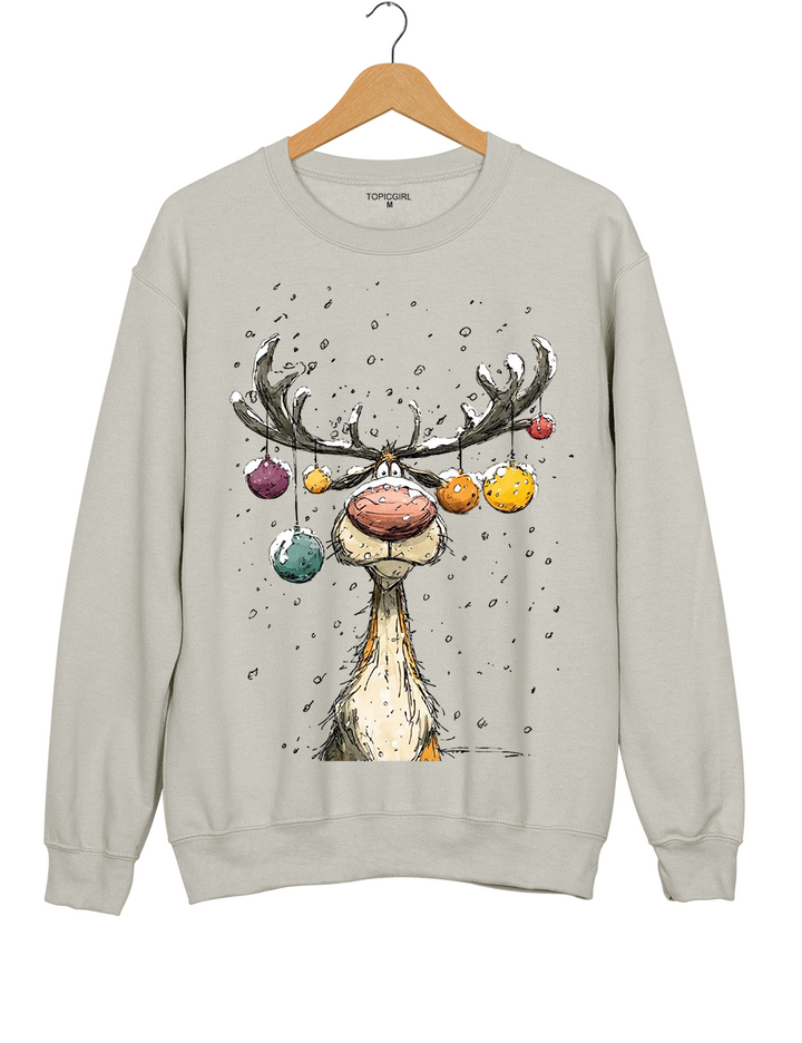 Vintage Reindeer Cute Christmas Sweatshirt