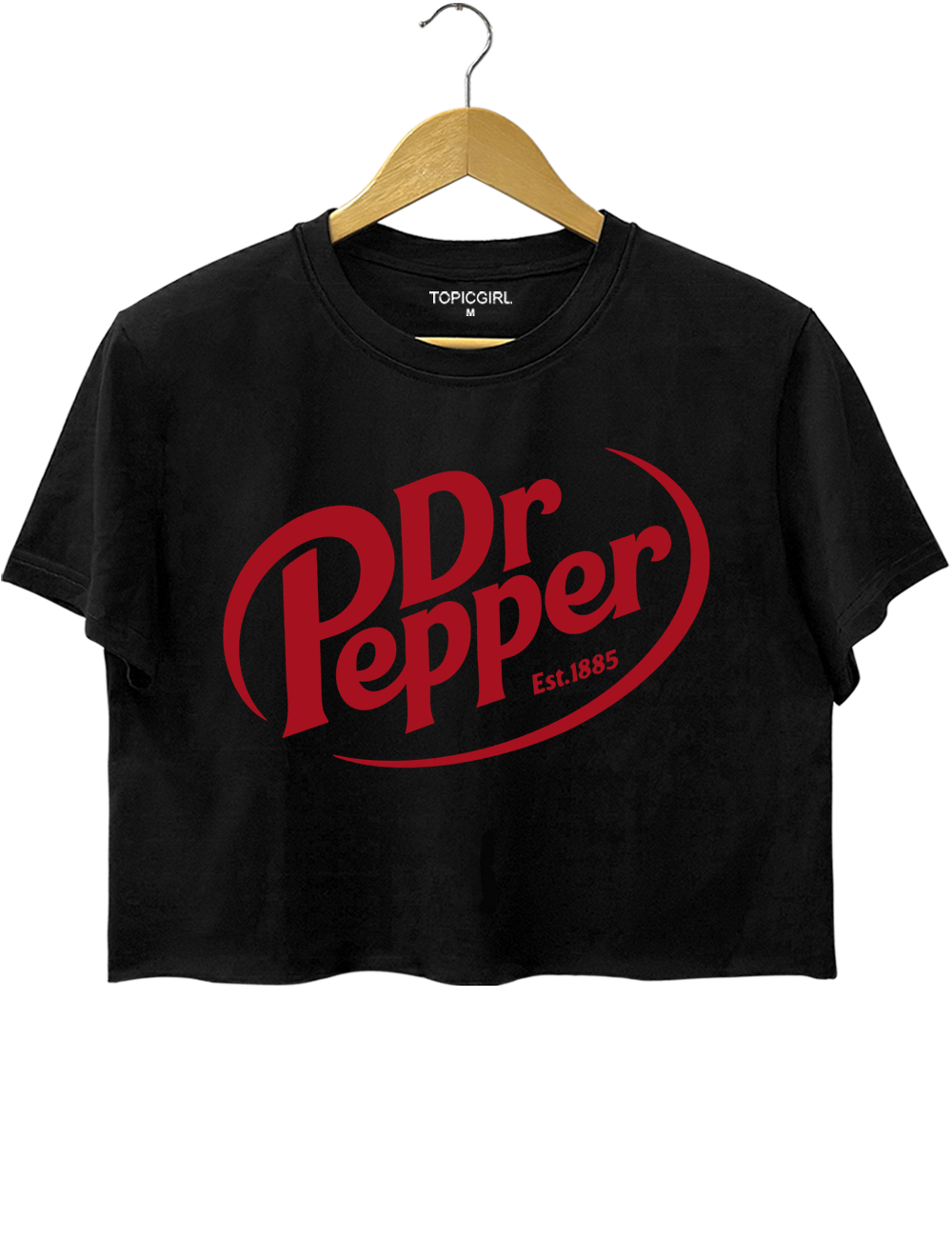 Retro Dr Pepper Logo Est 1885 Soda Crop Top