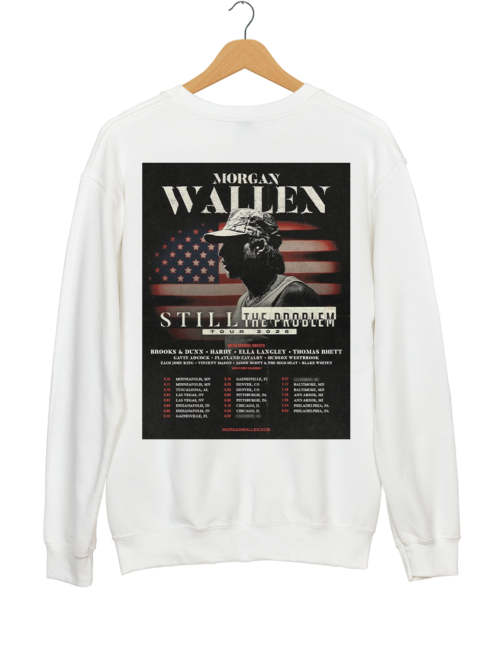 Morgan Wallen Still The Problem Tour 2026 Sweatshirt