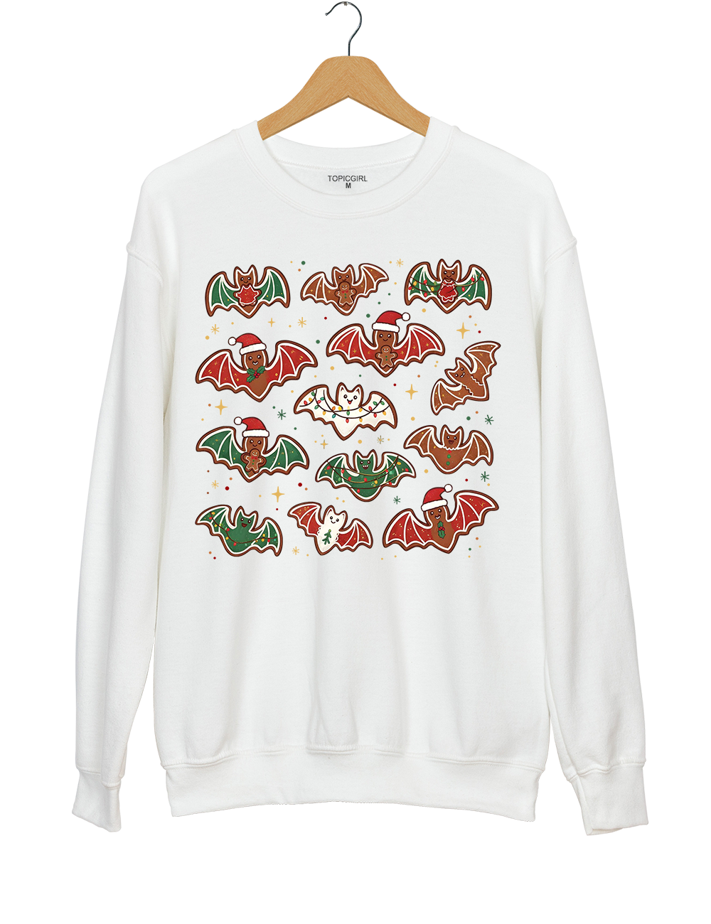 Gingerbread bats lt's Frickin Bats Sweatshirt