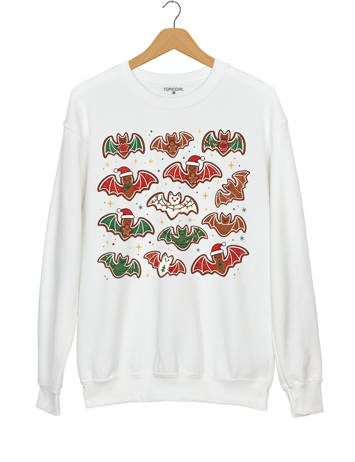 Gingerbread bats lt's Frickin Bats Sweatshirt
