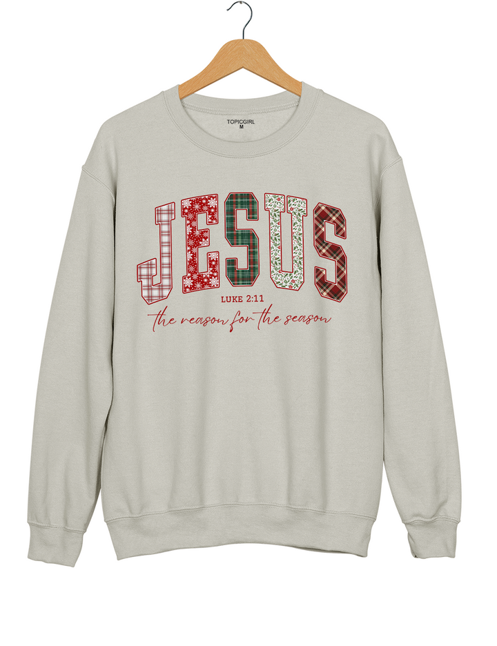 Jesus Loves You Christmas Bible Verse Sweatshirt