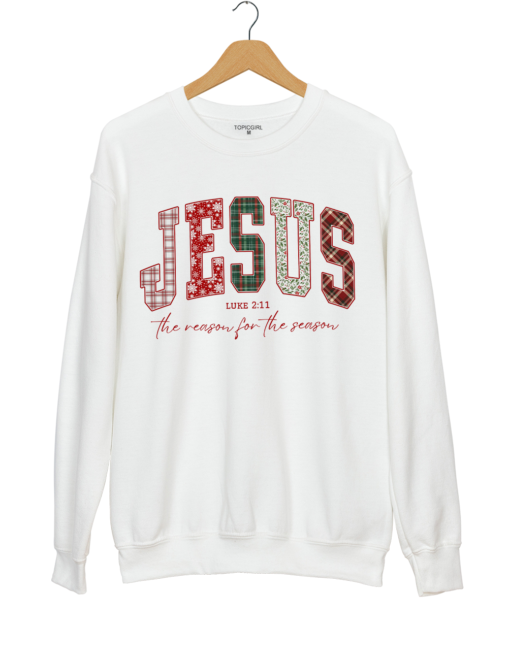 Jesus Loves You Christmas Bible Verse Sweatshirt
