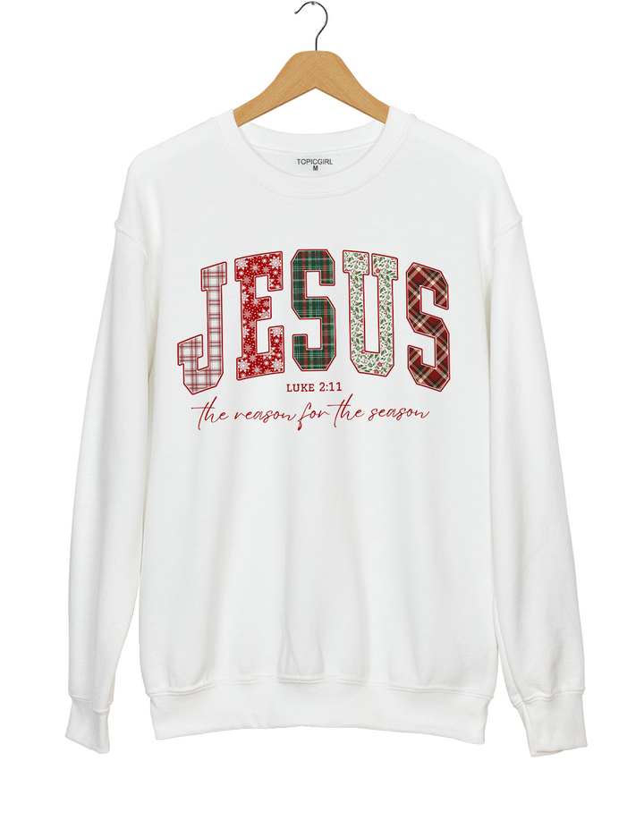 Jesus Loves You Christmas Bible Verse Sweatshirt