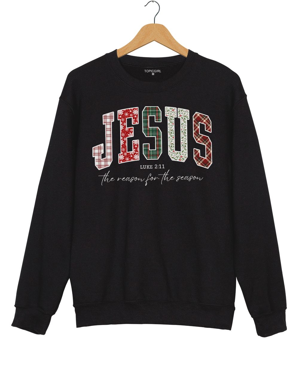 Jesus Loves You Christmas Bible Verse Sweatshirt