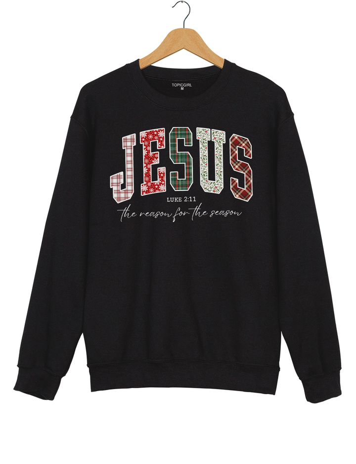 Jesus Loves You Christmas Bible Verse Sweatshirt