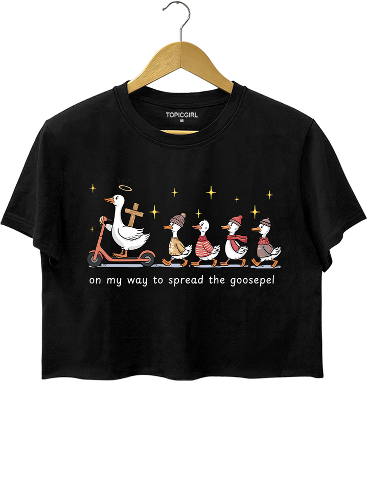 Funny Goose Christian Crop Top