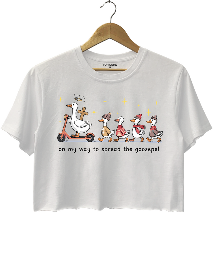 Funny Goose Christian Crop Top