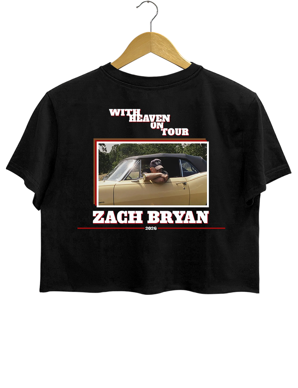 Zach Bryan With Heaven On Tour 2026 Crop Top