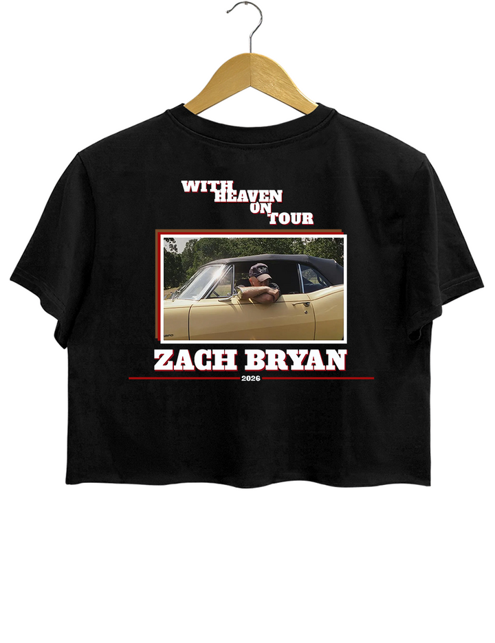 Zach Bryan With Heaven On Tour 2026 Crop Top