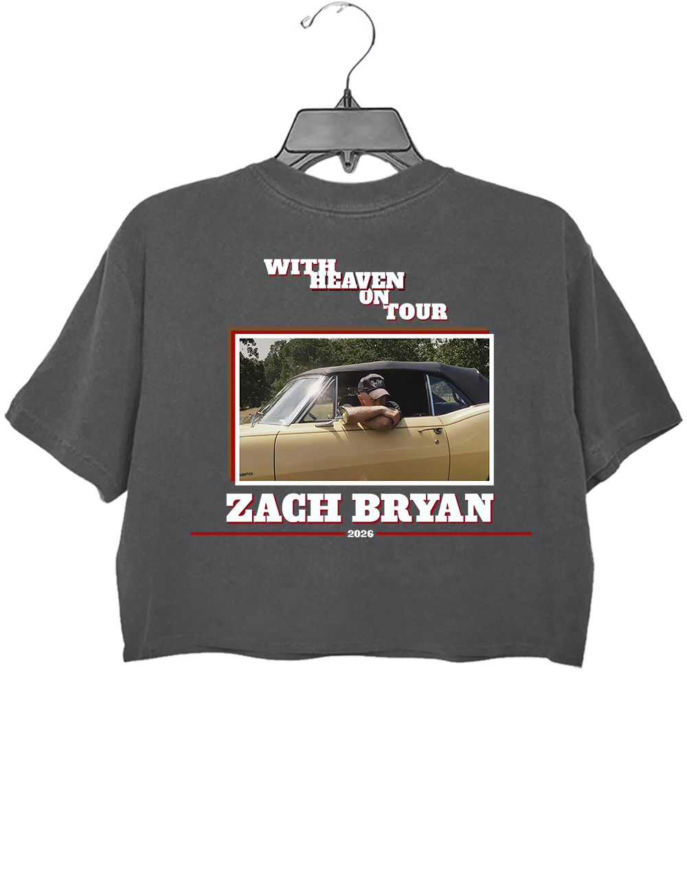 Zach Bryan With Heaven On Tour 2026 Crop Top