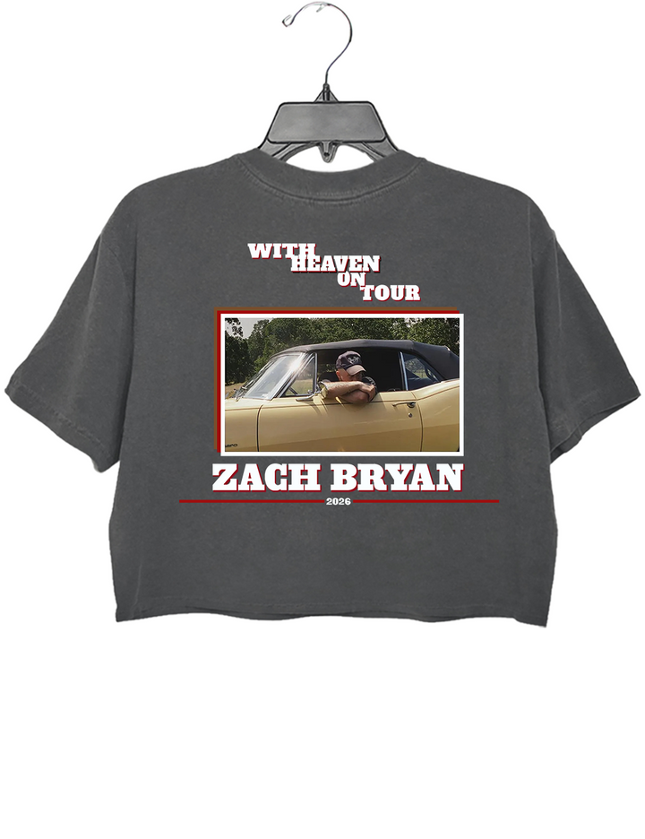Zach Bryan With Heaven On Tour 2026 Crop Top