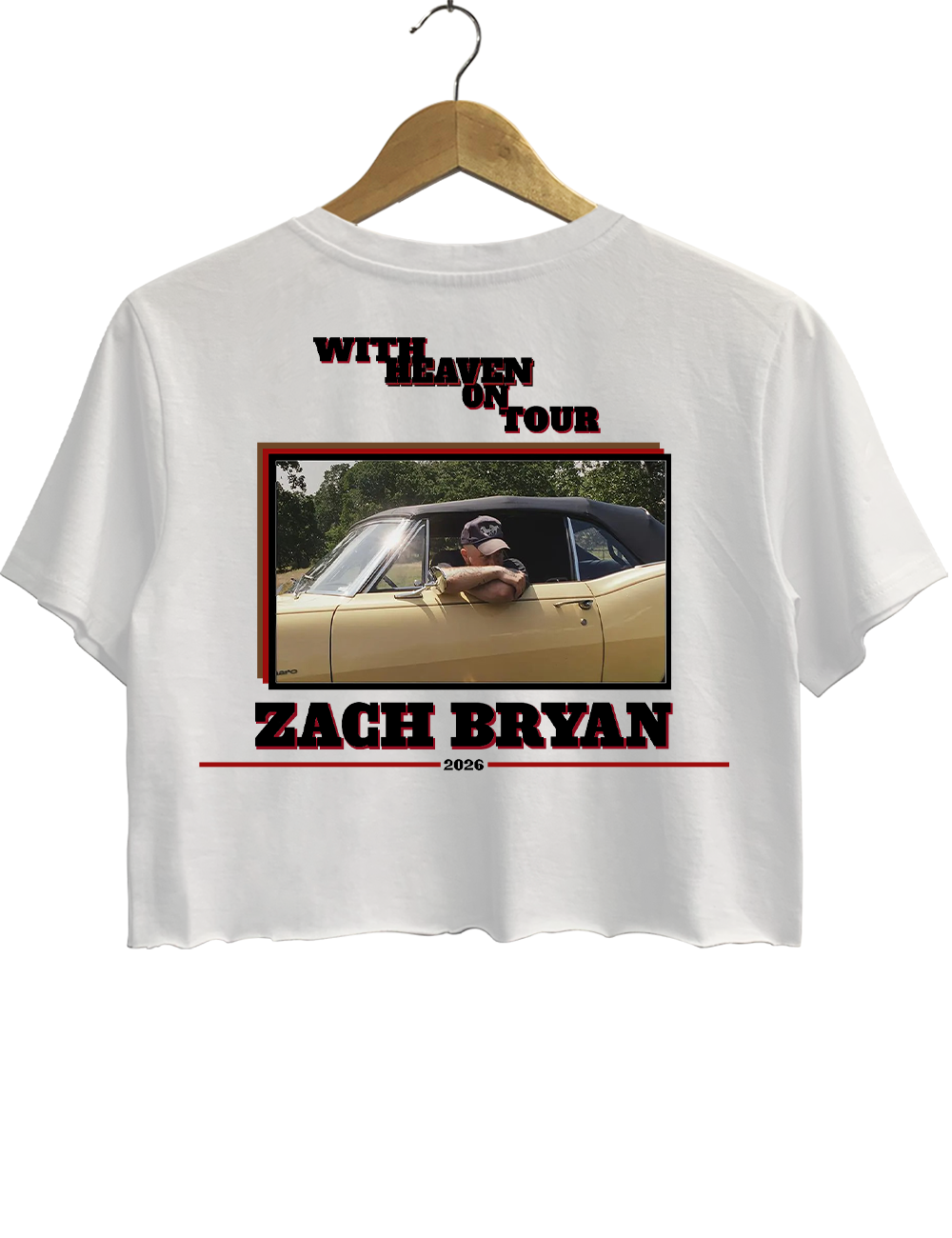 Zach Bryan With Heaven On Tour 2026 Crop Top