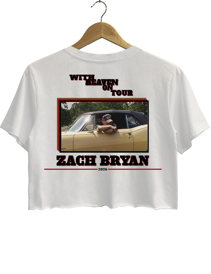 Zach Bryan With Heaven On Tour 2026 Crop Top