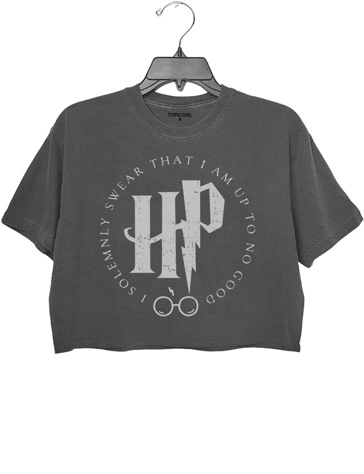 I Solemnly Swear That I Am Up To No Good Crop Top