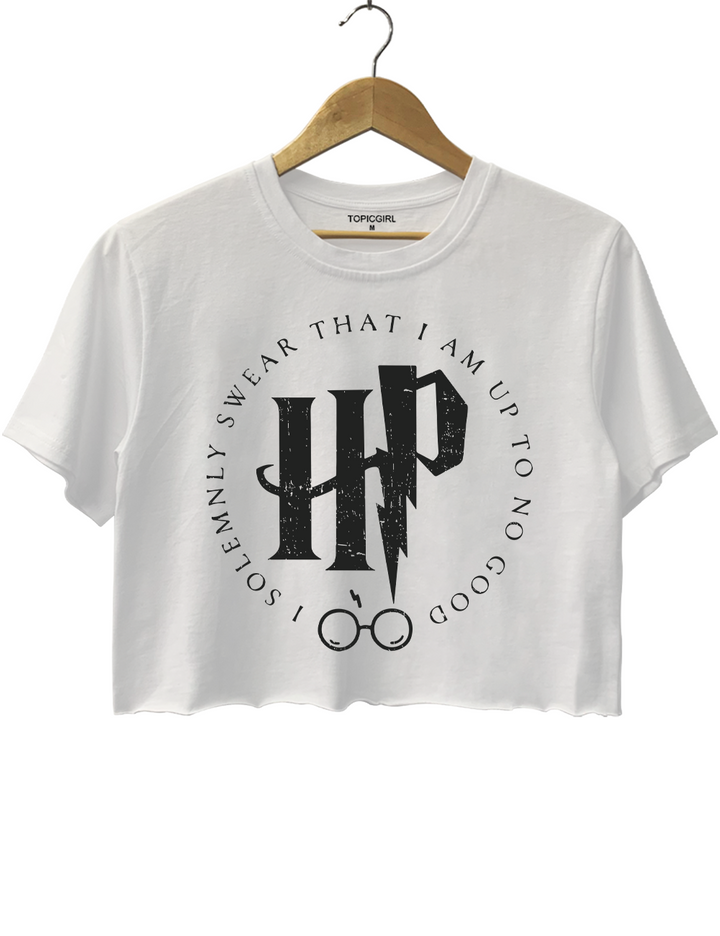 I Solemnly Swear That I Am Up To No Good Crop Top