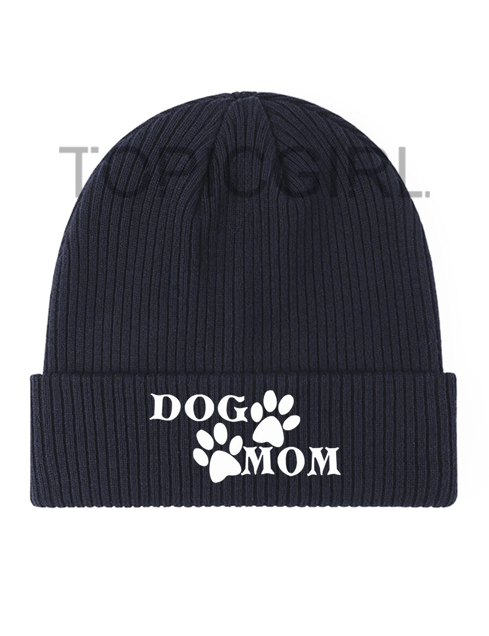 DOG MOM Embroidered Beanie