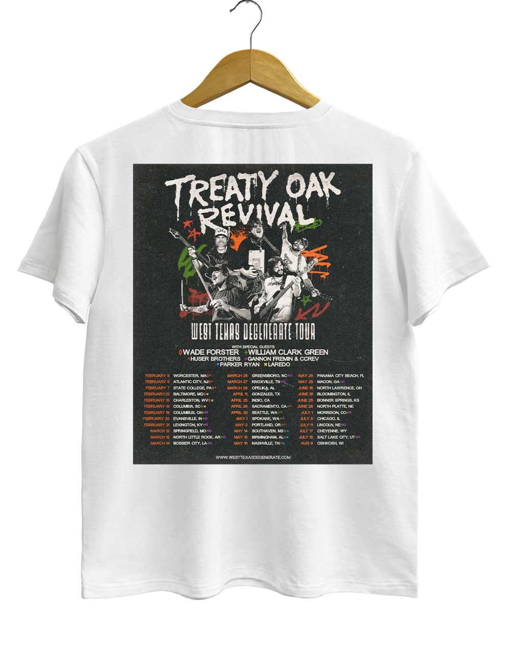 Treaty Oak Revival Tour Tee
