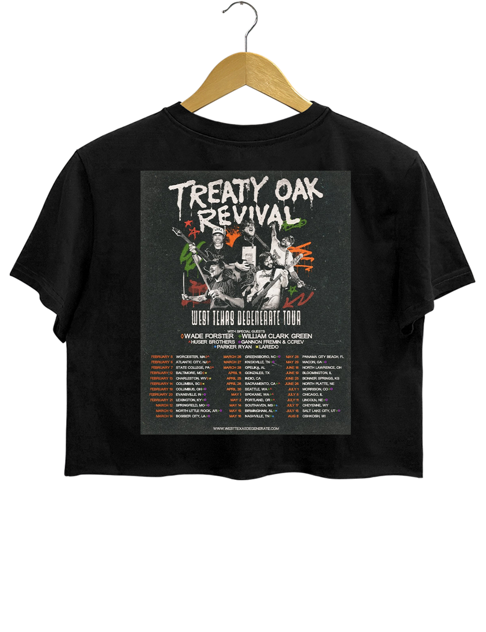 Treaty Oak Revival Tour Crop Top