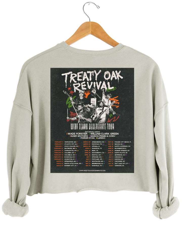 Treaty Oak Revival Tour Crop Sweatshirt