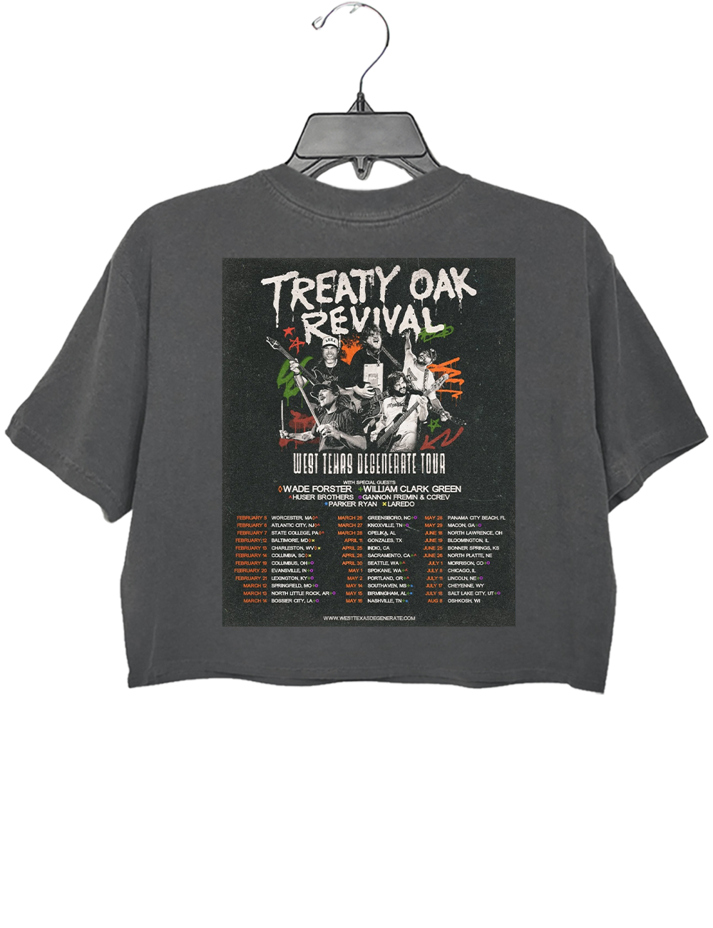 Treaty Oak Revival Tour Crop Top
