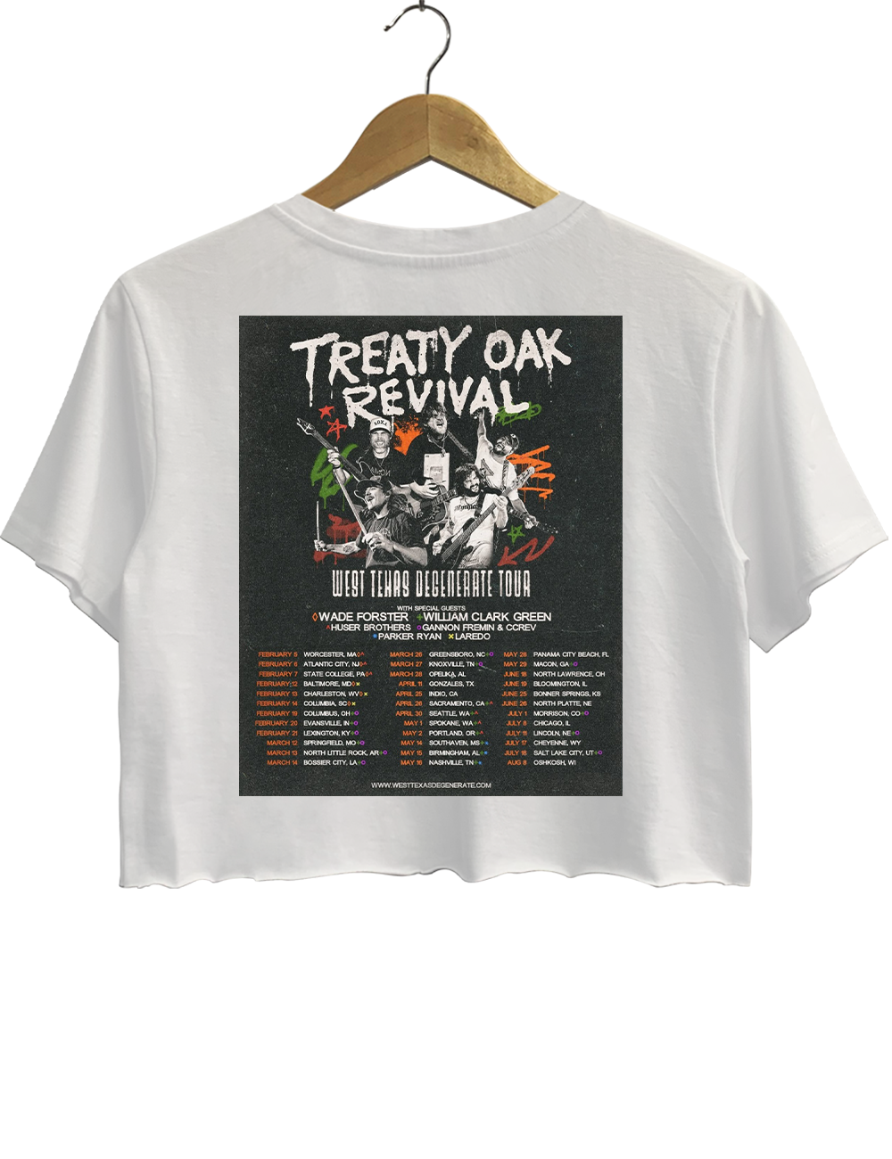 Treaty Oak Revival Tour Crop Top